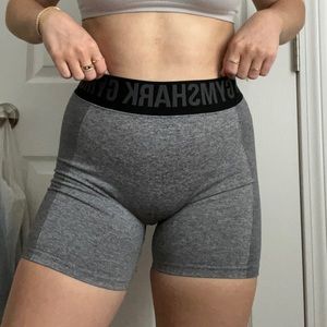 Gymshark gray flex biker shorts